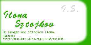 ilona sztojkov business card